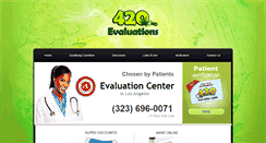 Desktop Screenshot of 420mdevaluation.com