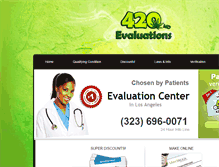Tablet Screenshot of 420mdevaluation.com